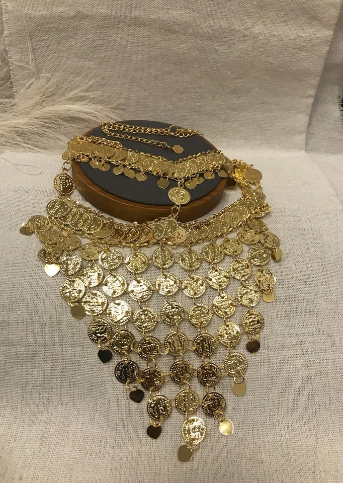 Face Jewelry, Coin Face Chain Jewelry, Middle East Jewelry, Arab Bridal Jewelry - Изображение 2 из 4