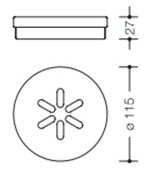 HEWI Seifenablagen-Einsatz Serie 477 d:115mm matt weiß - Bild 2 von 2