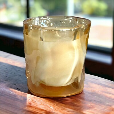 Handmade- Ginger bread- soy wax whiskey glass candle 6oz, Natural, Long lasting 