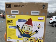 MINIONS LED FACTS SEALED 3.5 ft Animated LED Holiday CHRISTMAS DECORATIONS