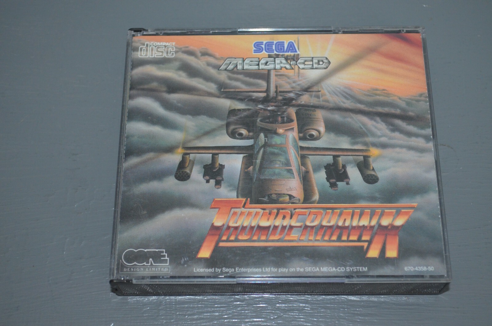 Sega Méga Thunderhawk  Boite et Notice 1 CD