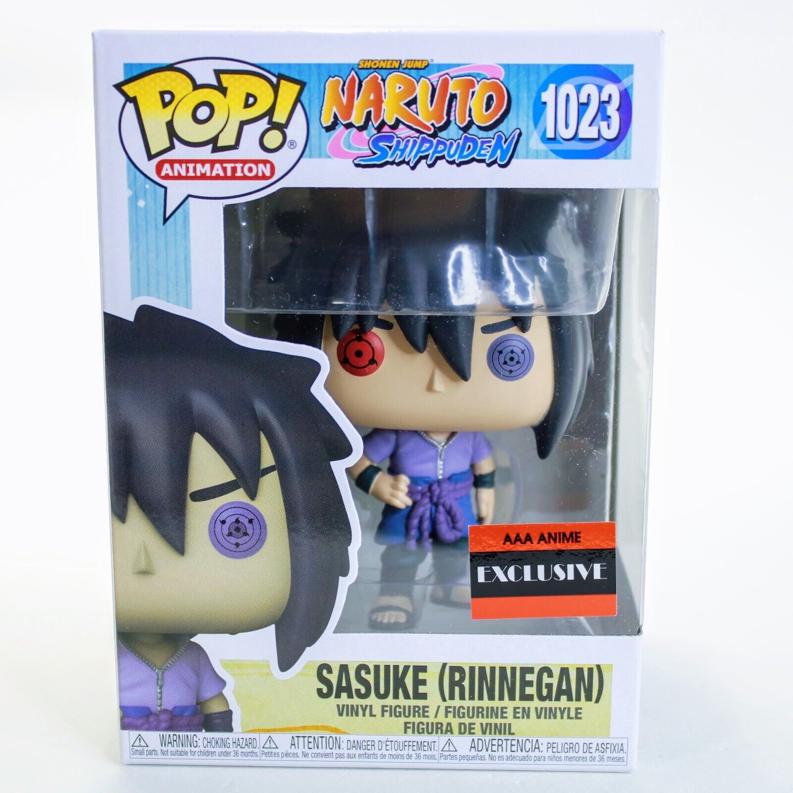 Naruto Sasuke Uchiha Rinnegan Funko Pop! Vinyl Figure #1023 - AAA Anime  Exclusive