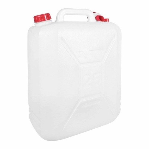 25 Litre Food Grade Plastic Water Container With Pouring Tap & Carry