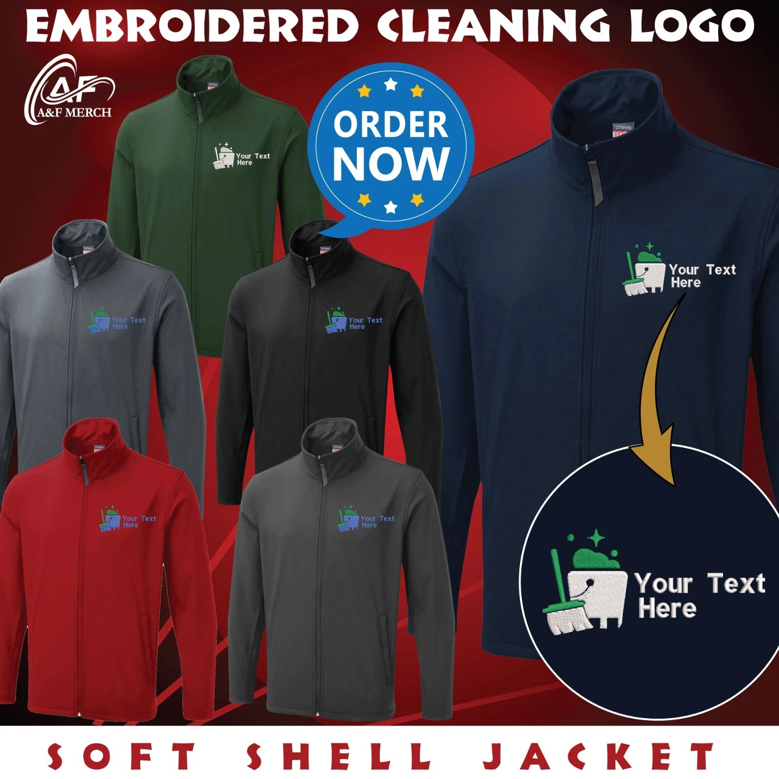 Personalised Embroidered Cleaning Crew Soft Shell Jacket Housekeeping Workwear
Opens in a new window