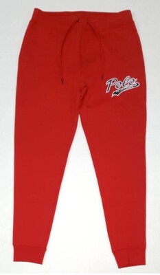 black and red ralph lauren joggers