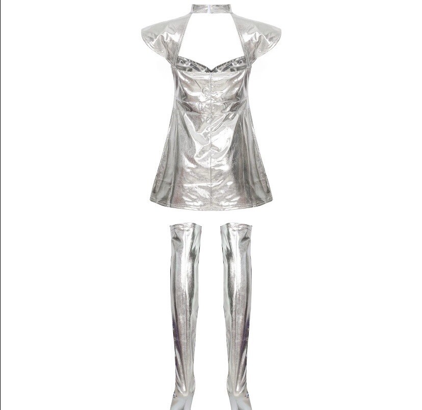 Superwoman Cosplays Costume Dress Up Role Play Fetish Outfit S/M L/XL