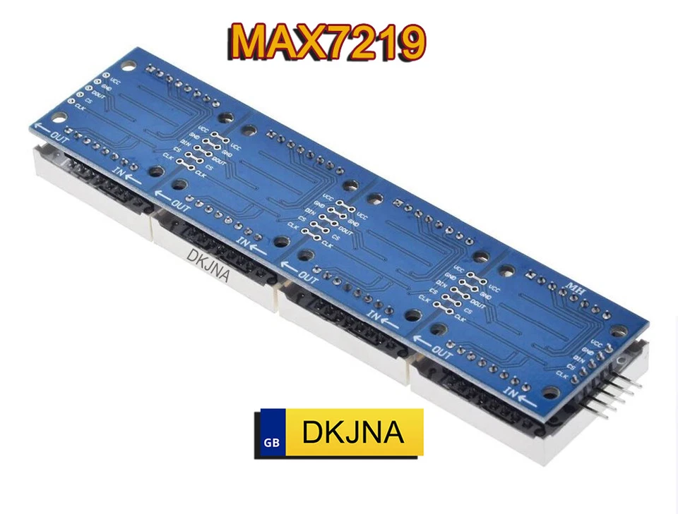 MAX7219 Dot Matrix Modul 8x32 LED Display für Raspberry Arduino ESP 8266 ESP32 - Bild 3 von 4