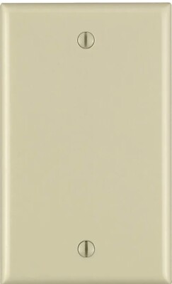 Leviton 86014-000 Ivory 1-Gang Blank Wall Plate 4-1/2 Hx2-3/4 W in. (Pack of 33)