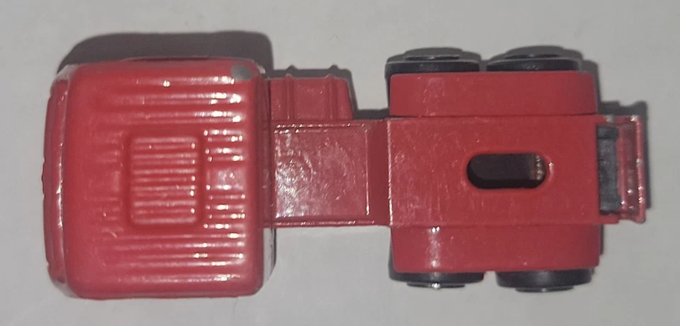 RARE VINTAGE Majorette Mercedes-Benz Garbage Truck Red - Image 3 of 4