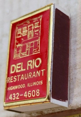 DEL RIO RESTAURANT HIGHWOOD ILLINOI MINI MATCHBOX {68} - Picture 3 of 4