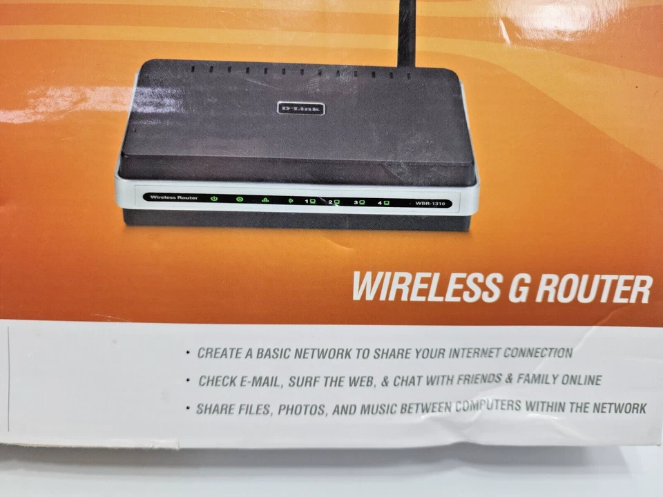 D-Link Wireless G Router 54 Mbps 4-Port 10/100 WBR-1310 - Image 2 of 4