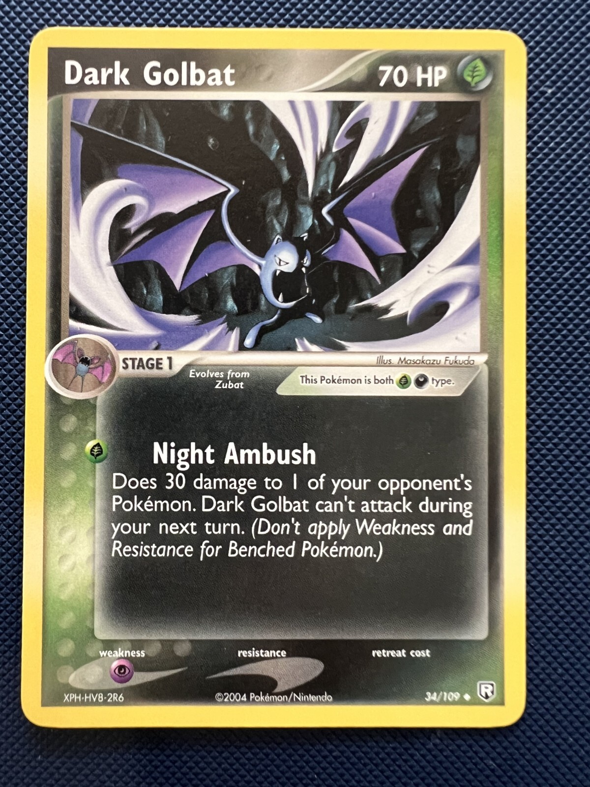 Dark Golbat 34/109 Uncommon Pokemon Pokemon Card NM