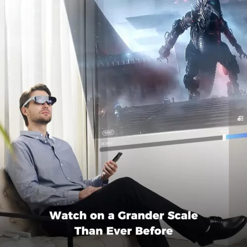 Rokid Air tragbare Smart AR Brille 120" Riesenbildschirm HD 1080P für Gaming Kino - Bild 4 von 11