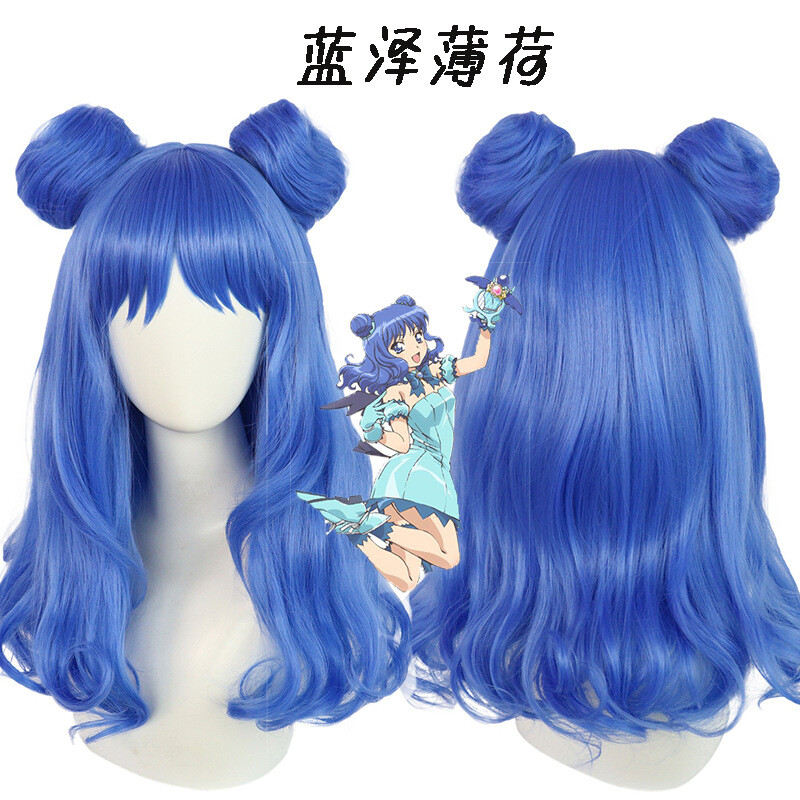 Cosplay Tokyo Mew Mew Aizawa Minto Wig Dress Halloween Carnival
