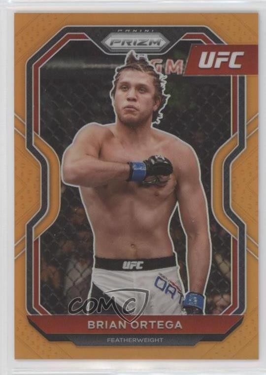 2021 Panini Prizm UFC Orange Prizm 56/99 Brian Ortega #48 16rx