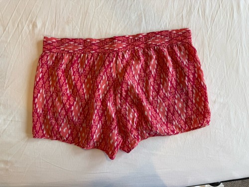 EUC Lot of 2 JOIE 100% silk shorts size M Blue and Red - Picture 3 of 6