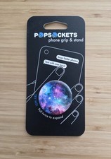 PopSockets Collapsible Grip  Stand for Phones and Tablets - Blue Nebula