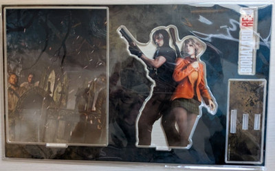 Resident Evil diorama acrylic stand Leon Scott Kennedy & Ashley Graham