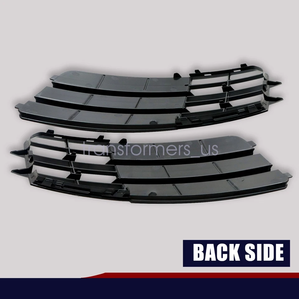 Par de molduras de rejilla de faros antiniebla para parachoques delantero para Audi A7 2011 2012 2013 2014 EE. UU. Foto 4 de 4