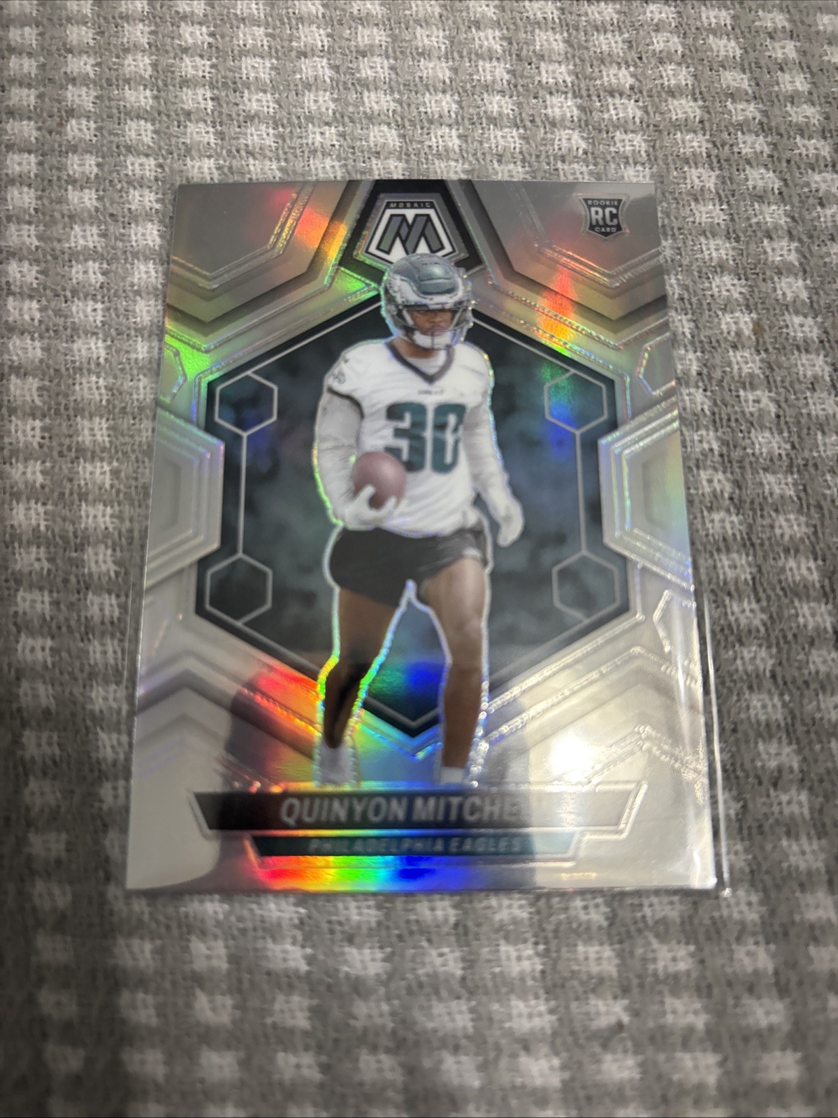 2024 Panini Mosaic - Rookies Quinyon Mitchell #322 Silver Prizm (RC)