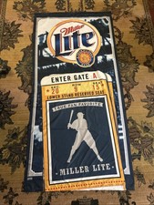 Miller Lite Large Baseball Banner Flag “True Fan Favorite”