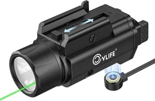 CVLIFE 1500 Lumens Laser Light Combo for Pistol, Strobe & Memory Function for Gr