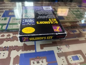 NES Nintendo Solomon's Key CIB sello redondo completo con p&oacute;ster manual probado Tecmo