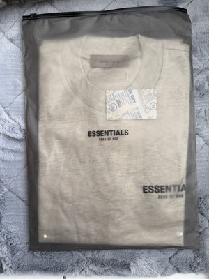 Essentials Tee Light Oatmeal Size Medium