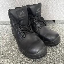 PROMAN, Men's Black Safety Work Boots, Steel Toe Cap, Size 10, Lace Up