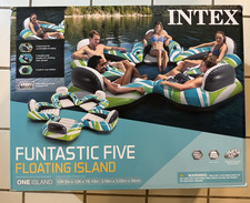 Intex Funtastic Five Floating Island Inflatable Pool Swim Float