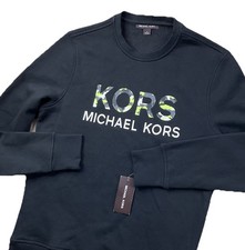 Michael Kors Sweatshirt Crewneck Graphic Pullover Camo Logo Men Sz S NWT 89