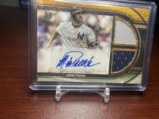 JORGE POSADA 2025 TOPPS MUSEUM COLLECTION DUAL RELIC AUTO GOLD /50 YANKEES