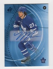 2025-26 SP GAME USED HOCKEY BLUE AUTOGRAPH MATTHEW KNIES #176 MAPLE LEAFS