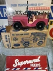 Vintage Tonka Pink Surrey Jeep Pressed Steel Toy Vehicle w/Orig. Box