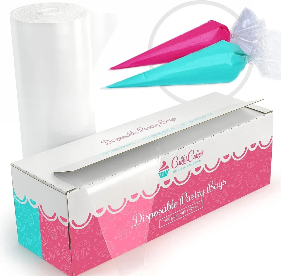 18'' Large Tri-Layer Disposable Piping Bags - 100% Recyclable Icing Supplies - Image 3 of 4