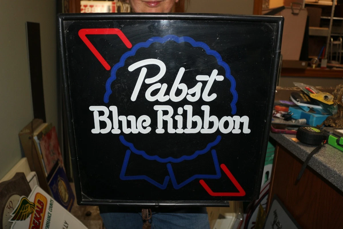 Pabst Blue Ribbon Neon Light In Collectible Pabst Signs & Tins for