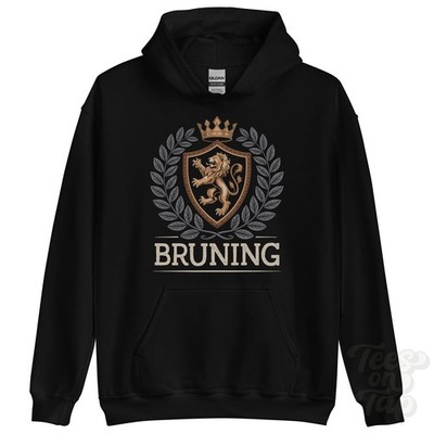 BRUNING FANTASY WAPPEN HOODIE Neuheit Parodie Familienname Wappen