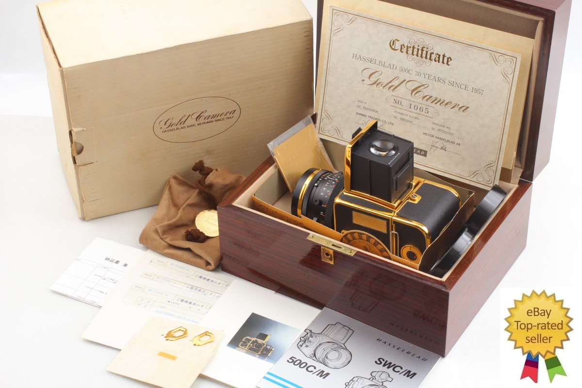 RARE! [MINT in Box] Hasselblad 500CM C/M 30th Gold Edition 80mm f