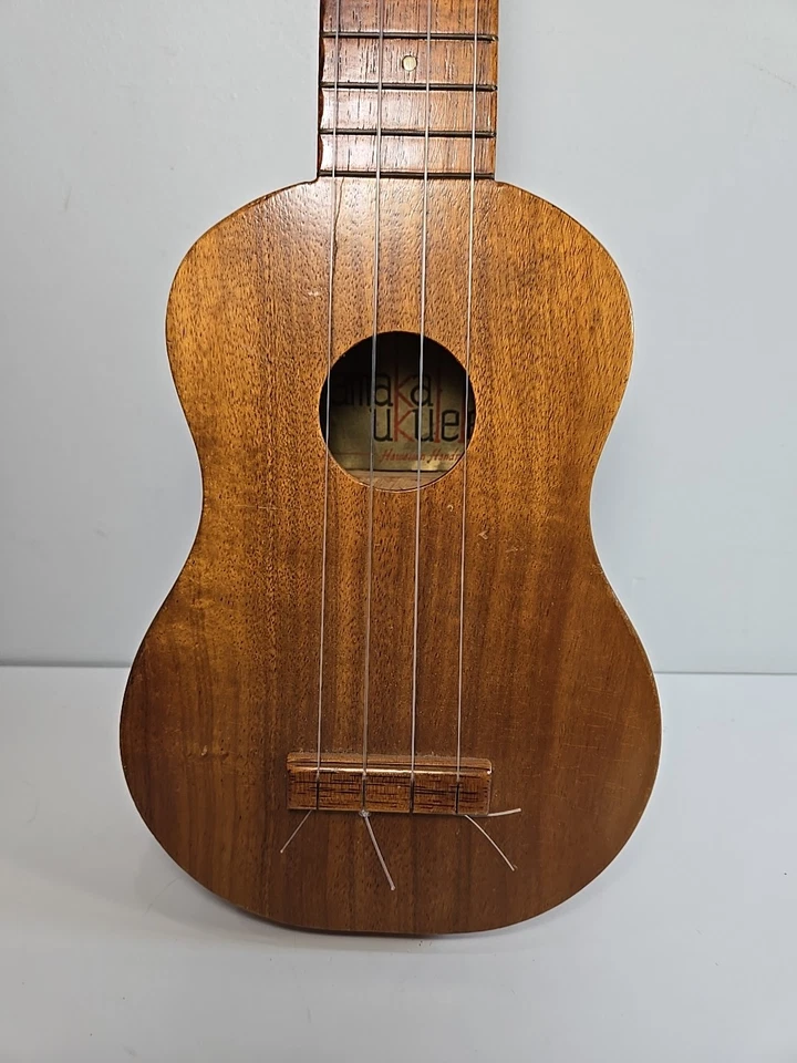 Vintage Gold Label Kamaka Soprano Ukulele Solid Koa 1954 to 1969 - Image 2 of 4