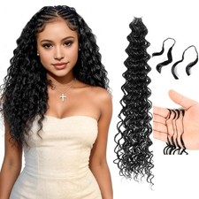 Bohobabe Feather Crochet Hair 16 Inch 100 Strands Miracle Knots Hair Extensions