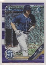 2019 Bowman Chrome Prospects Purple Shimmer Refractor Owen Miller #BCP-170 2p7