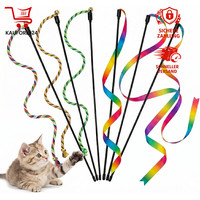 Katzenangel Interaktives Katzenspielzeug 6Er-Set 70Cm Seil Mit GlöCkchen
