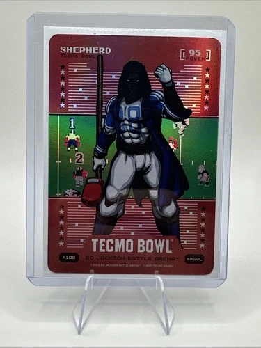 Bo Jackson Battle Arena TECMO BOWL Shepherd #R108 CD LAMB Red Battlefoil Brawl