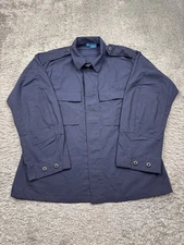 Propper Shirt Men Large Regular Navy BDU Ripstop Military Coat Tactical Shacket
