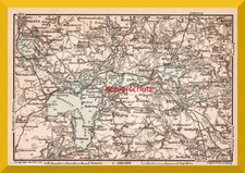 Die Holsteinische Schweiz +original Landkarte von 1899+ Malente, Eutin, Plön