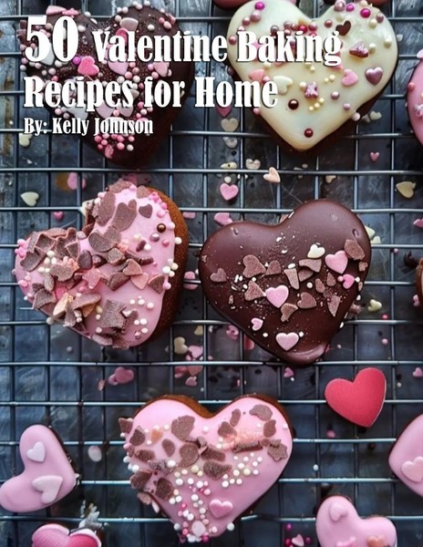 50 Valentine Baking Recipes For Home Kelly Johnson Taschenbuch Englisch 2024-image