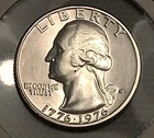 1976-S Silver Proof Washington Quarter Bicentennial 40% Cameo
