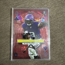2023 Wild Card 5 Card Draw Stacked Deck RED Queen of Clubs🔥Jordan Addison🔥 2/2