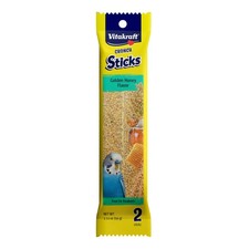 Vitakraft Crunch Sticks Parakeet Treats Golden Honey 2.11 Ounce Pack of 2