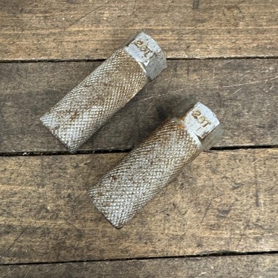 Vintage GT BMX Steel Axle Pegs Pair 3/8 26T Silver 80s 90s Old